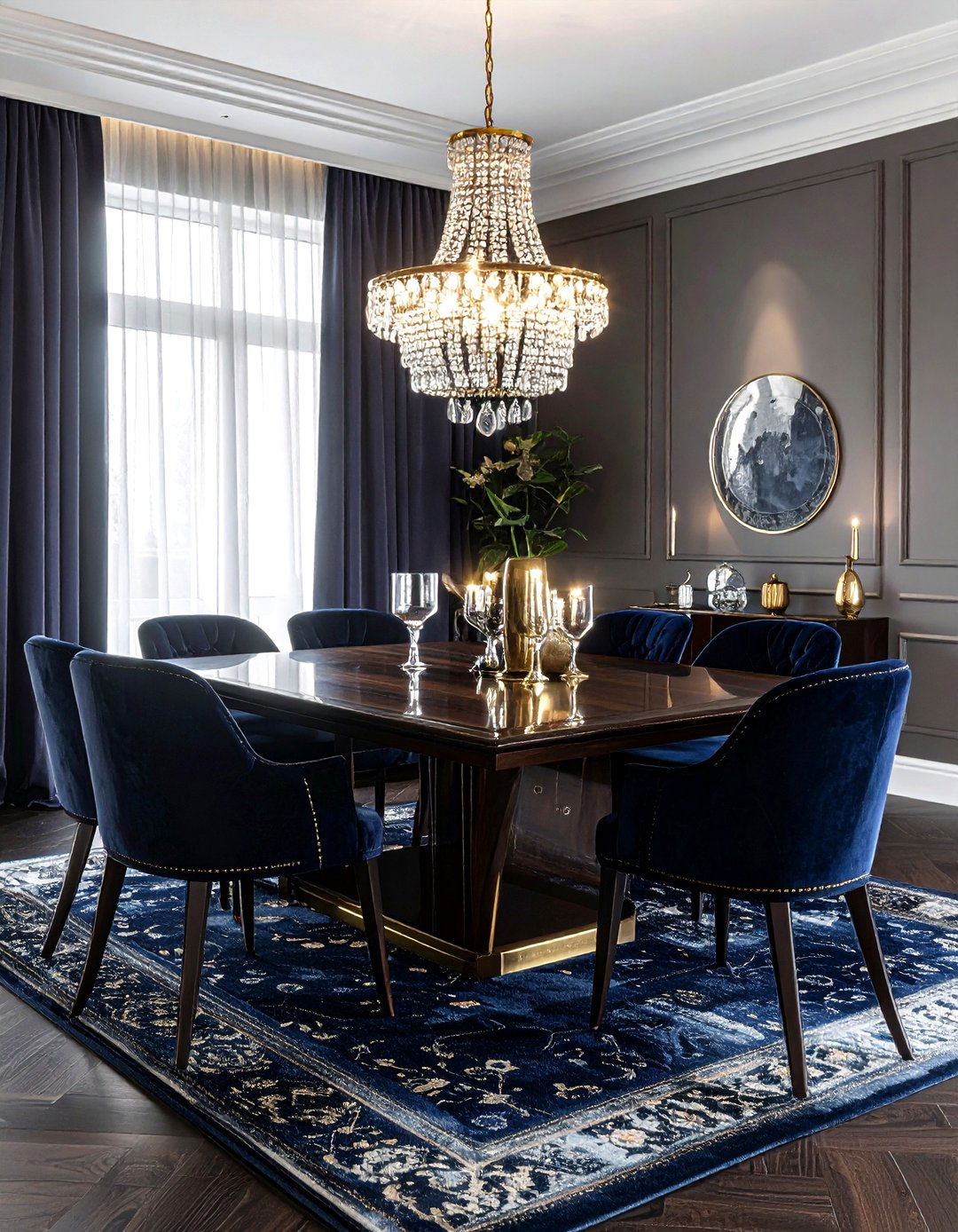 Dark Walnut Dining Table - 30 modern dining table ideas