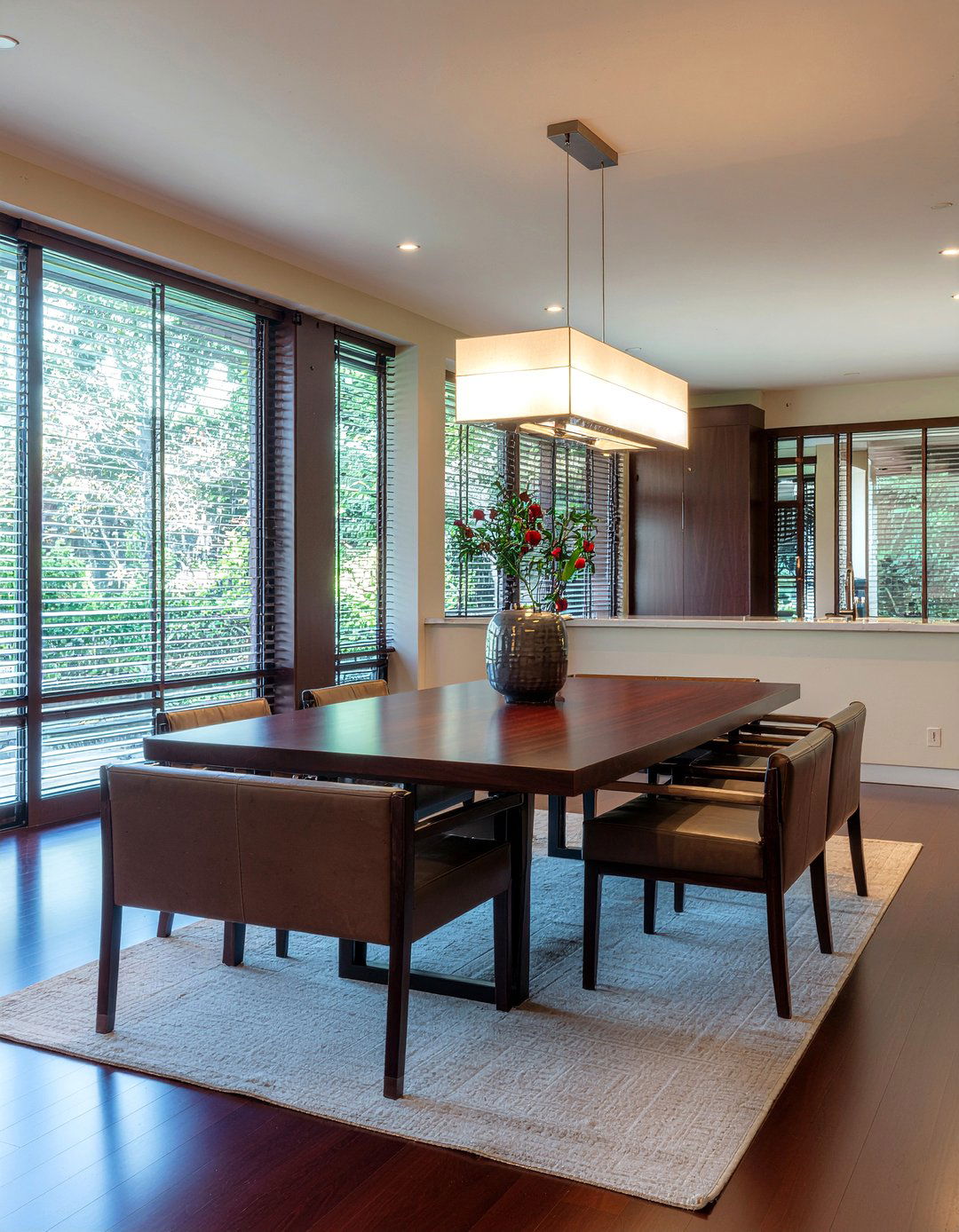 Dark Walnut Finishes - 30 Japanese dining room ideas