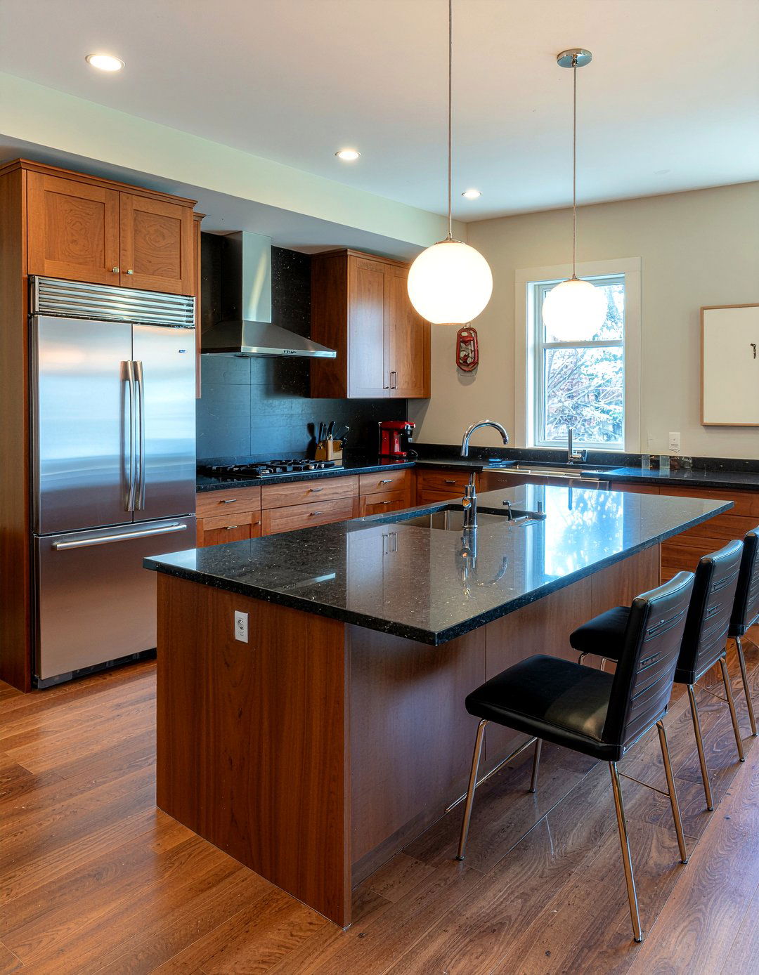 Dark Walnut Kitchen - 30 moody kitchen ideas