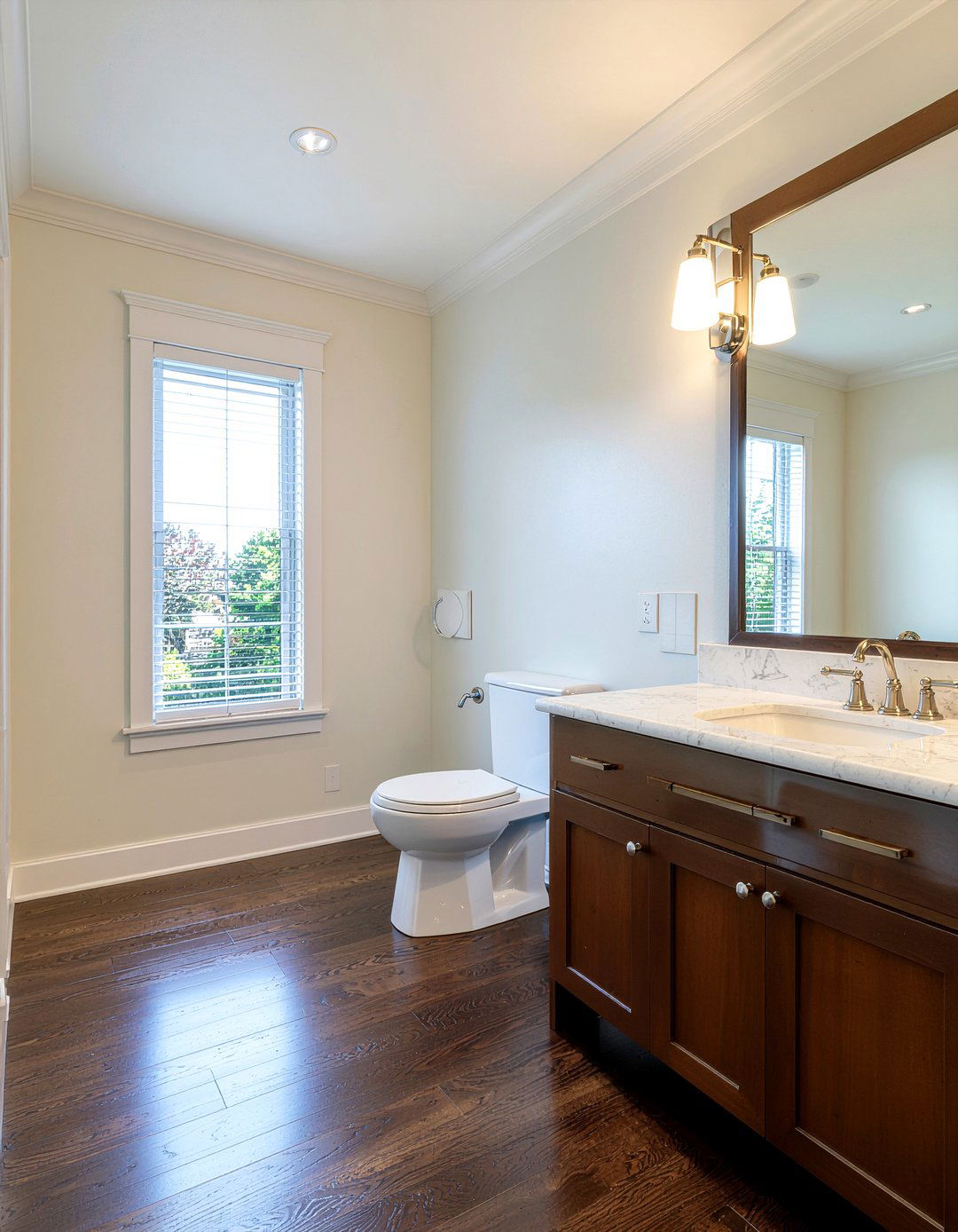 Dark Walnut Laminate Bathroom - 30 bathroom laminate flooring ideas