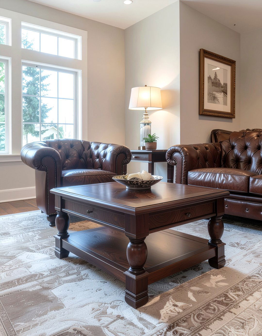 Dark Walnut Nesting Coffee Table - 30 living room nesting coffee tables