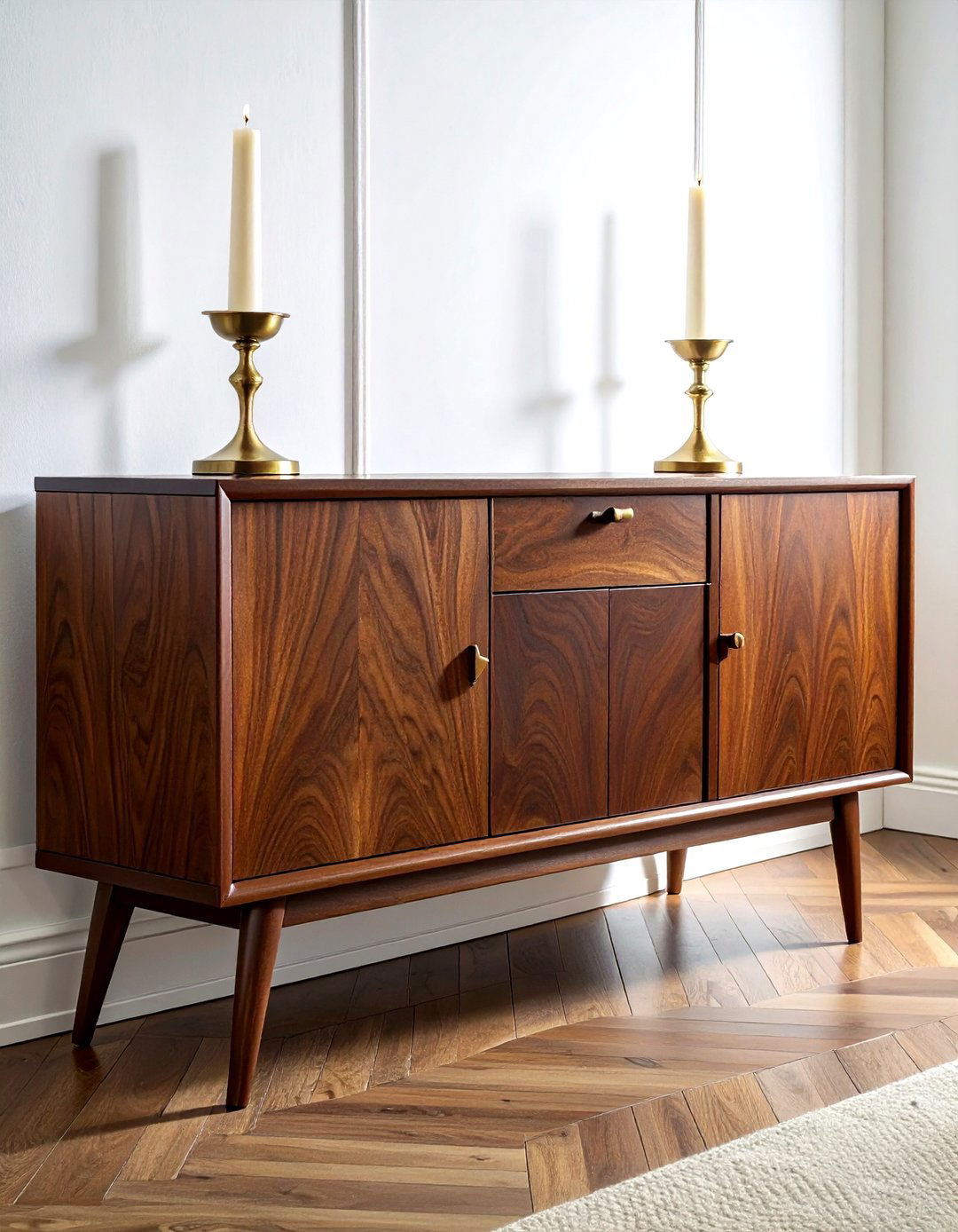 Dark Walnut Sideboard - 30 dining room buffet ideas