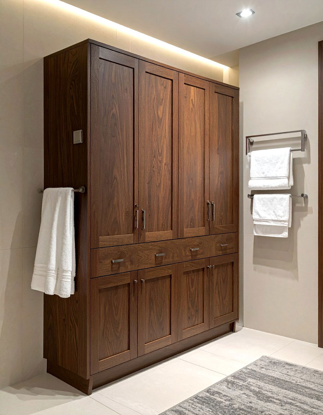 Dark Wood Bathroom Cabinet - 30 espresso bathroom ideas