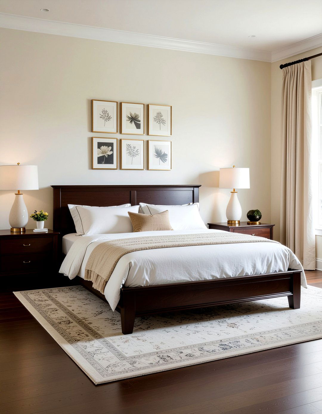 Dark Wood Bed Frame - 30 light academia bedroom ideas
