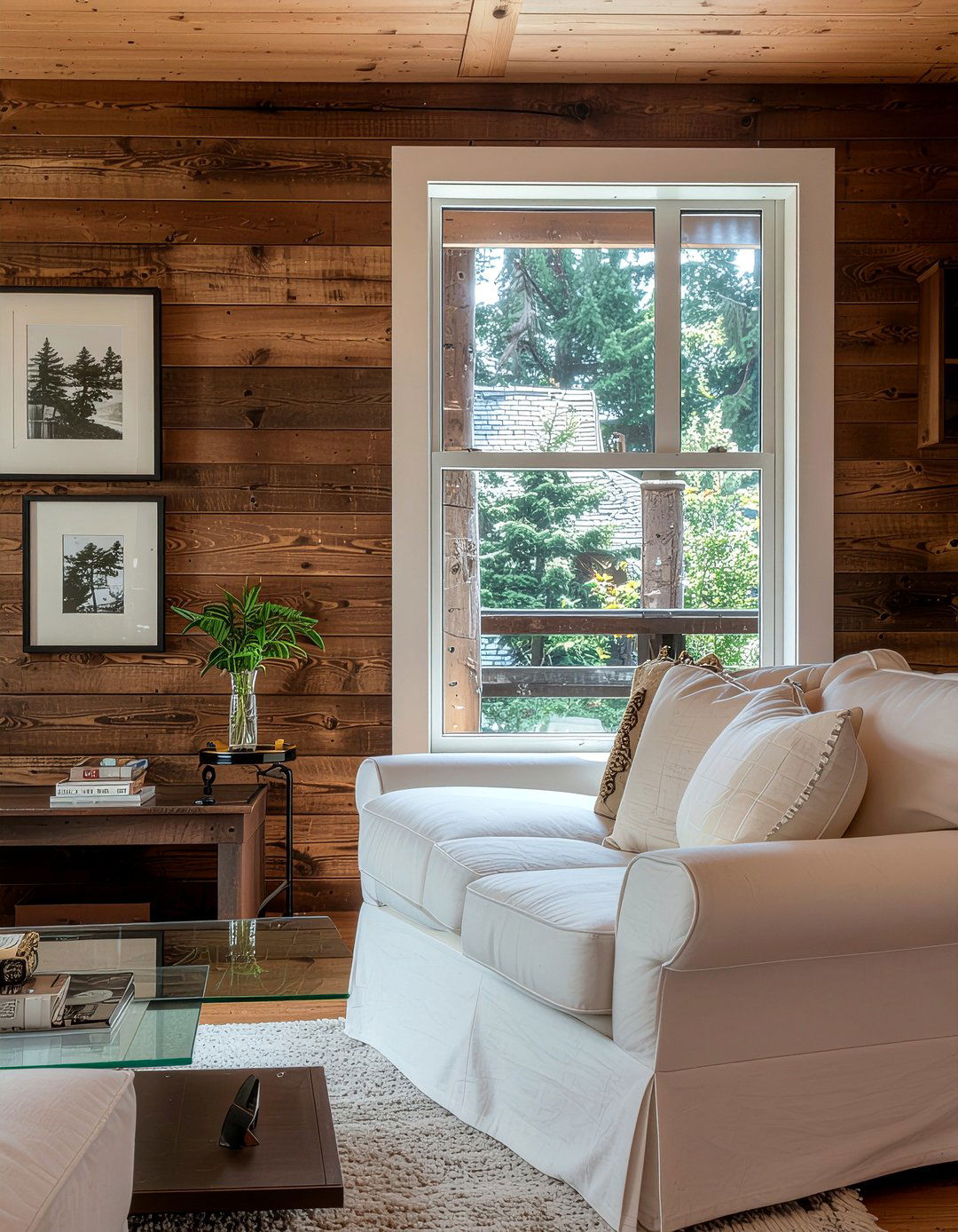 Dark Wood Cabin - 30 cabin style living room ideas