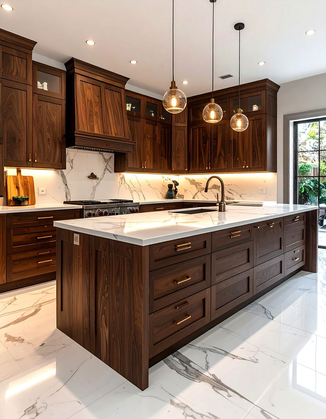 Dark Wood Cabinetry - 30 House Beautiful decor ideas