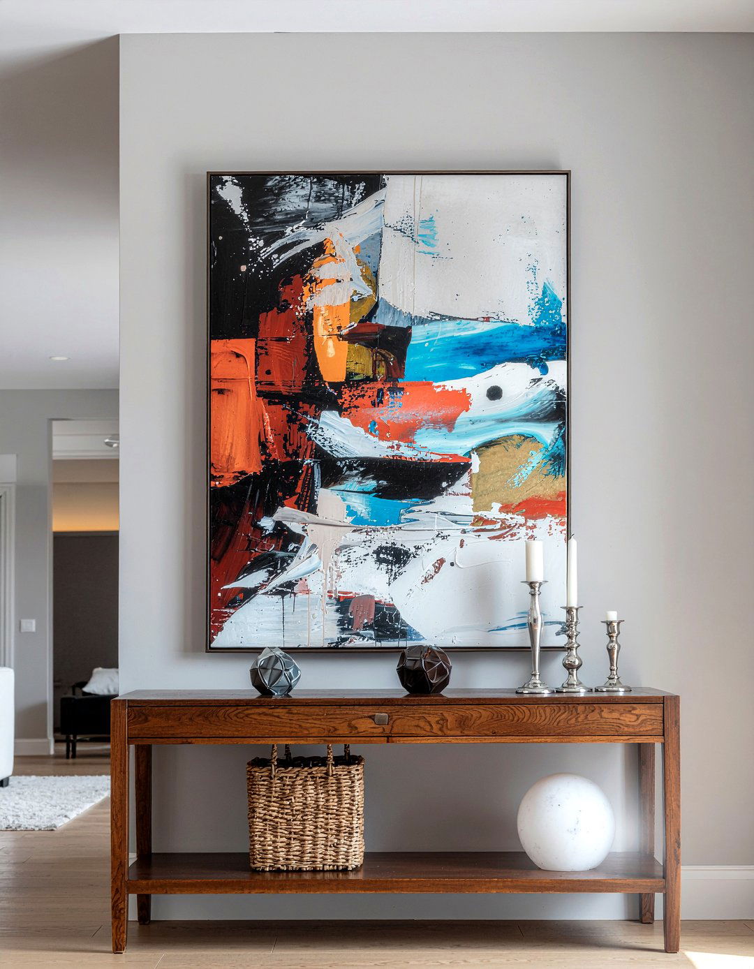 Dark Wood Console Table - 30 living room console table styling