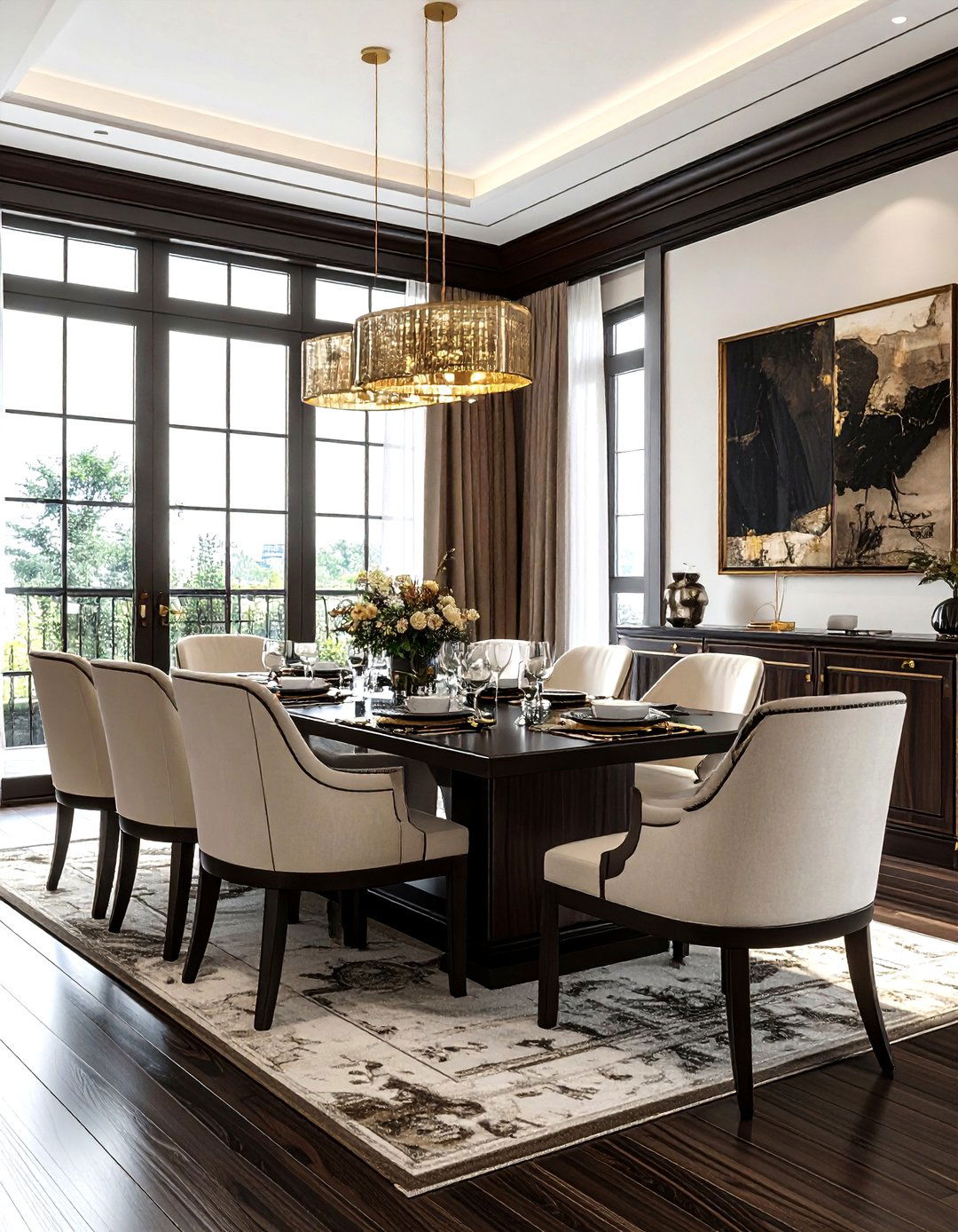 Dark Wood Dining - 30 Indonesian dining room ideas