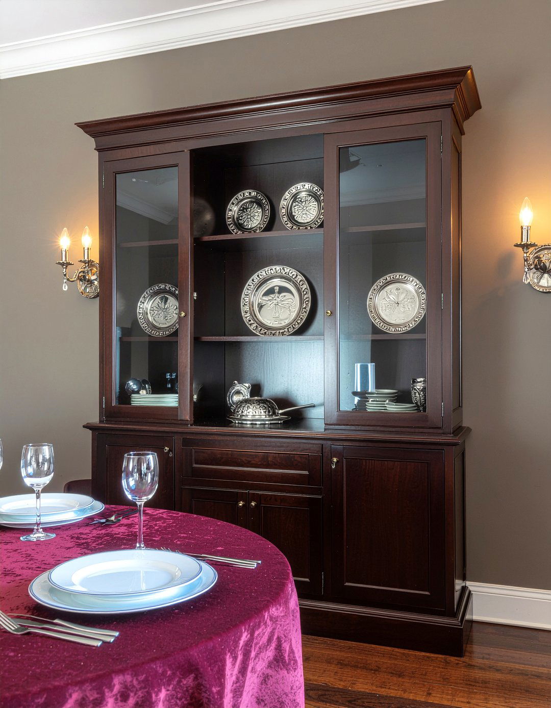 Dark Wood Dining Hutch - 30 dining room hutch ideas