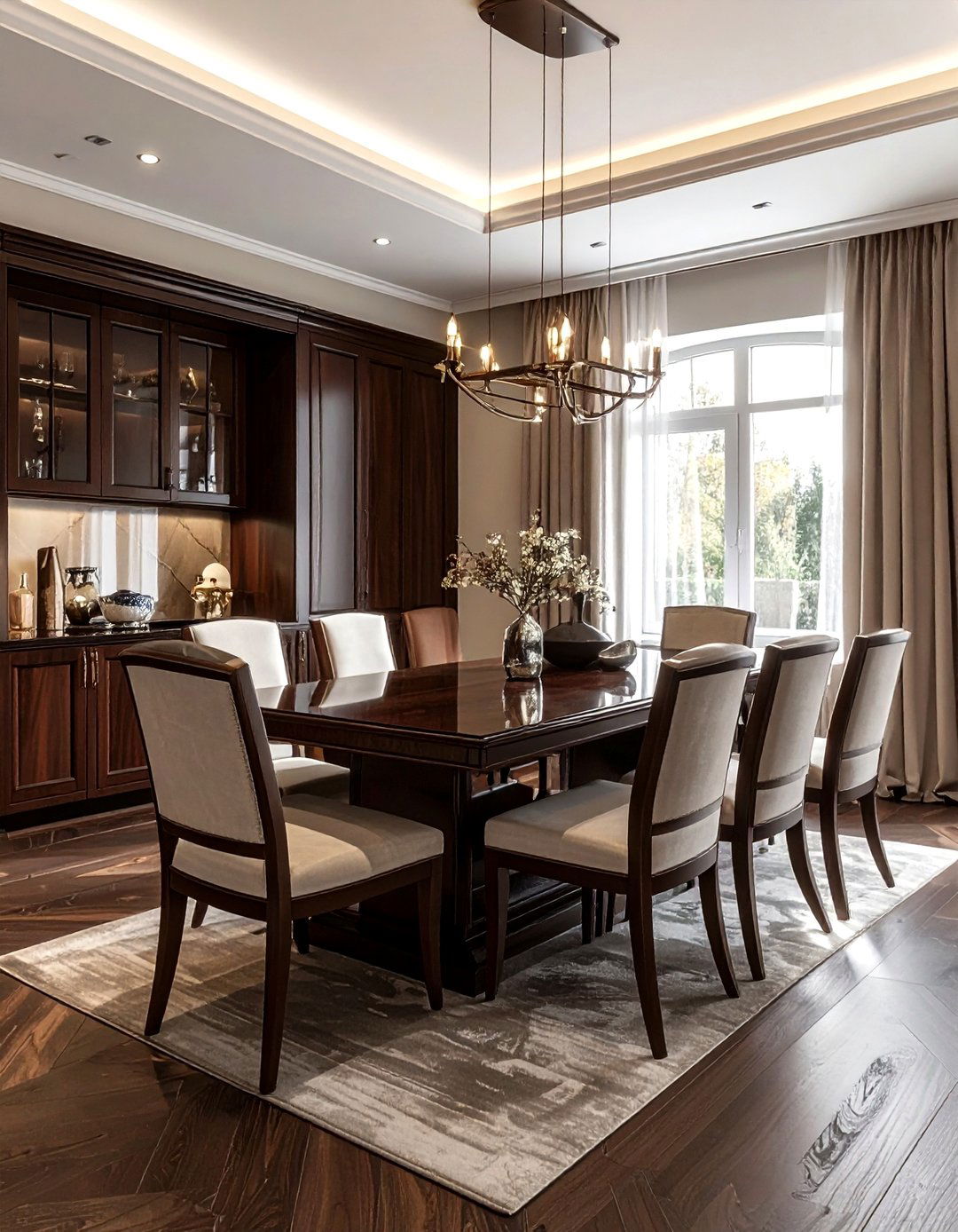 Dark Wood Dining Room - 30 Puerto Rican dining room ideas