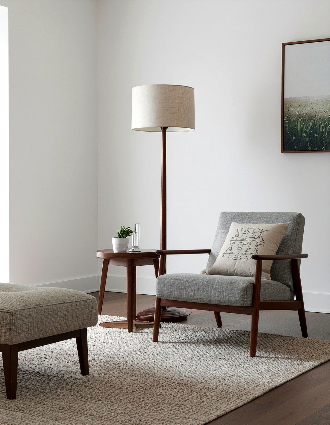 Dark Wood Floor Lamp - 30 espresso living room ideas