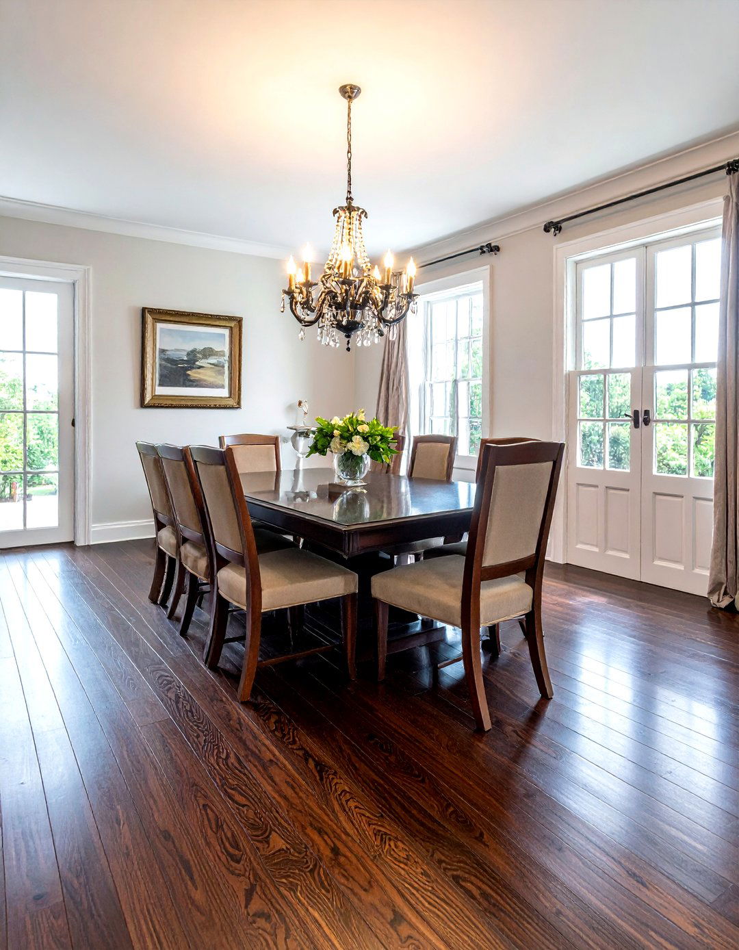 Dark Wood Flooring - 30 traditional dining room ideas