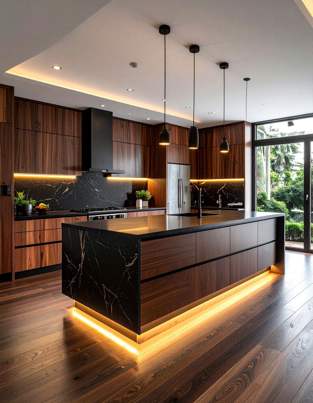 Dark Wood Kitchen - 30 contemporary kitchen ideas