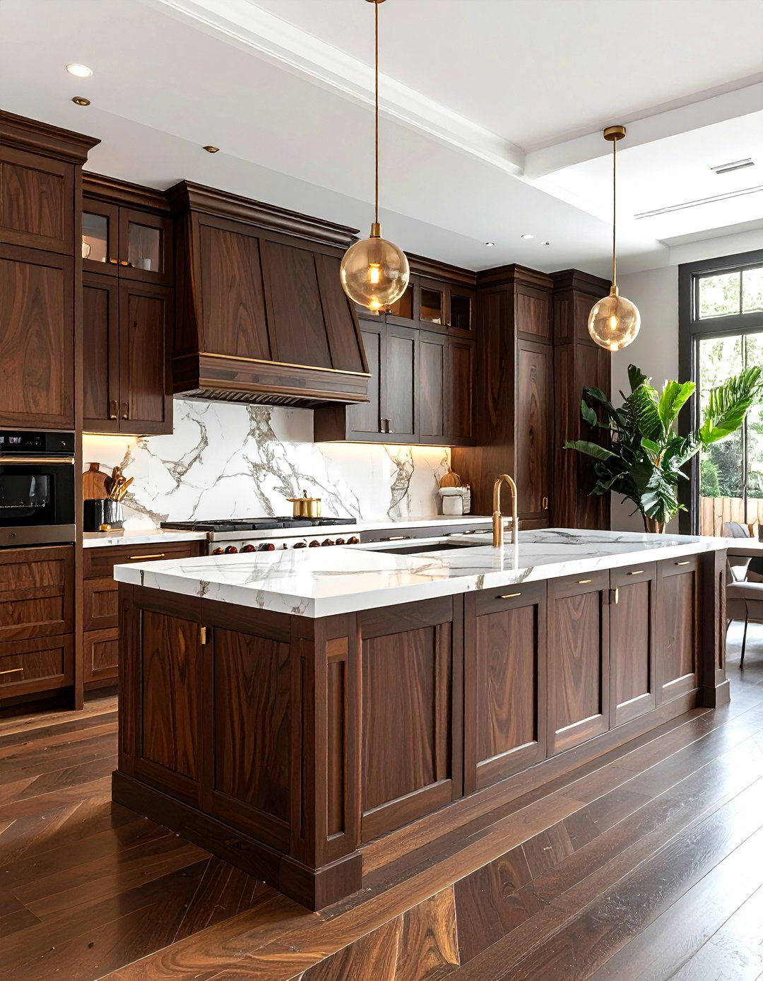 Dark Wood Kitchen - 30 viral kitchen ideas