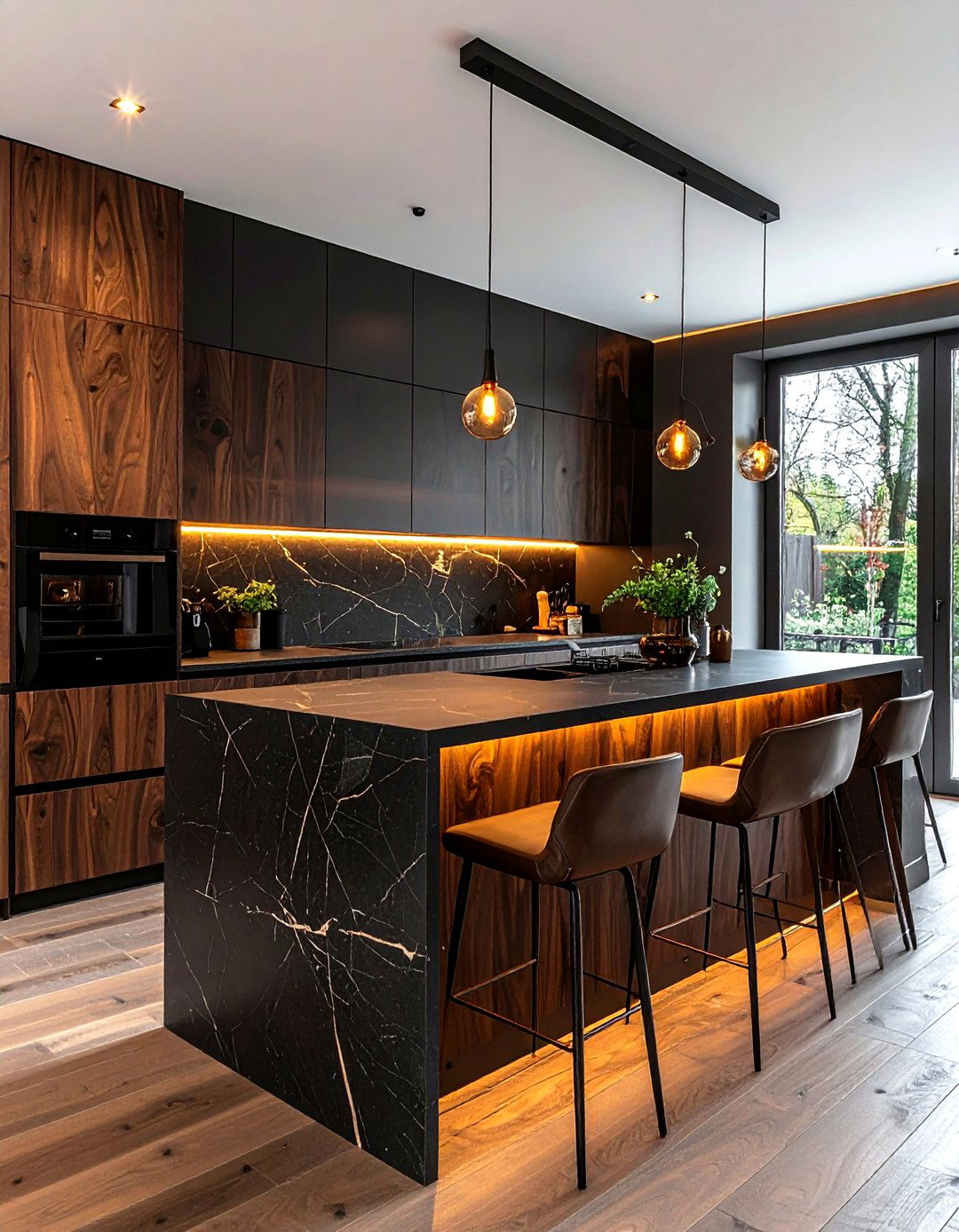 Dark Wood Kitchen - 30 German kitchen ideas