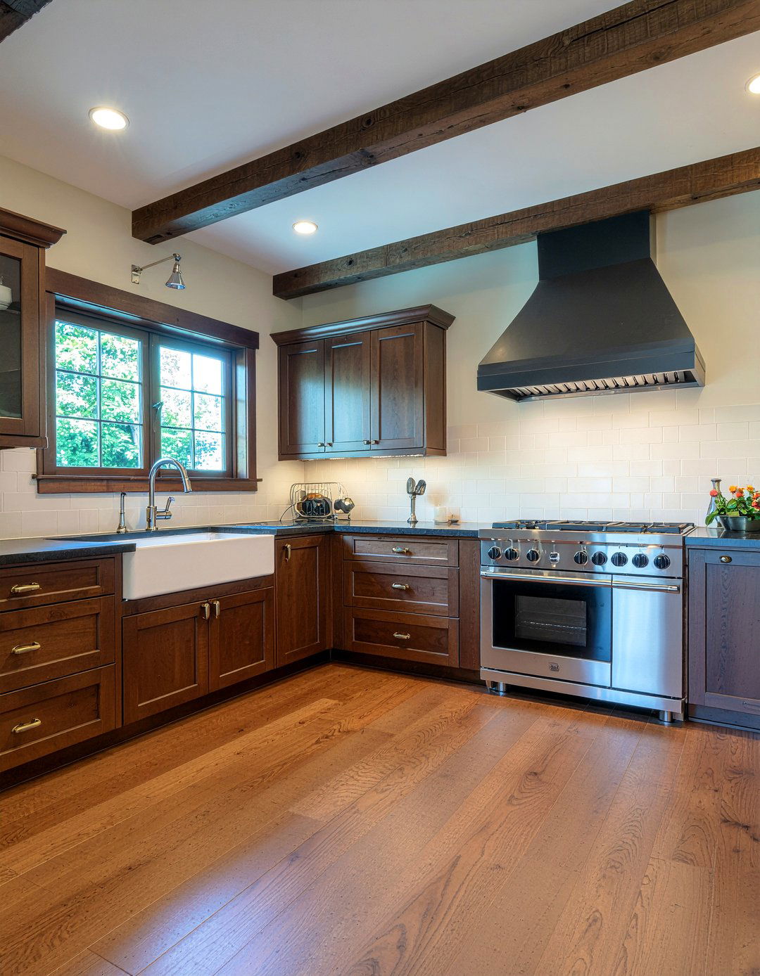 Dark Wood Kitchen - 30 moody kitchen ideas