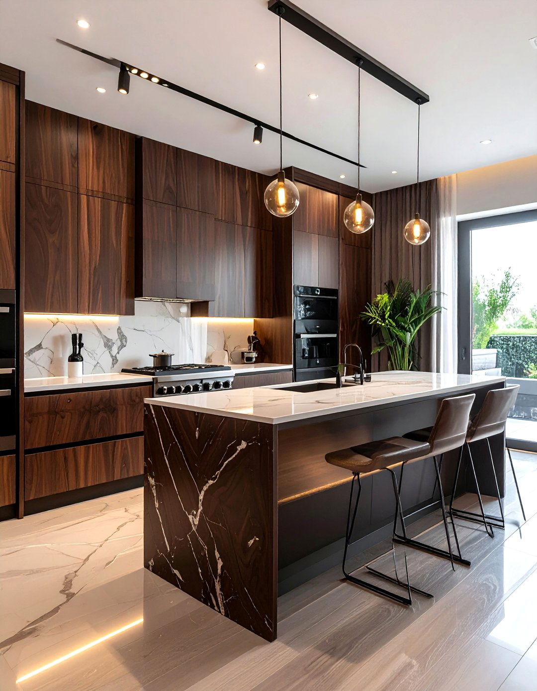 Dark Wood Kitchen Cabinets - 30 quiet luxury decor ideas