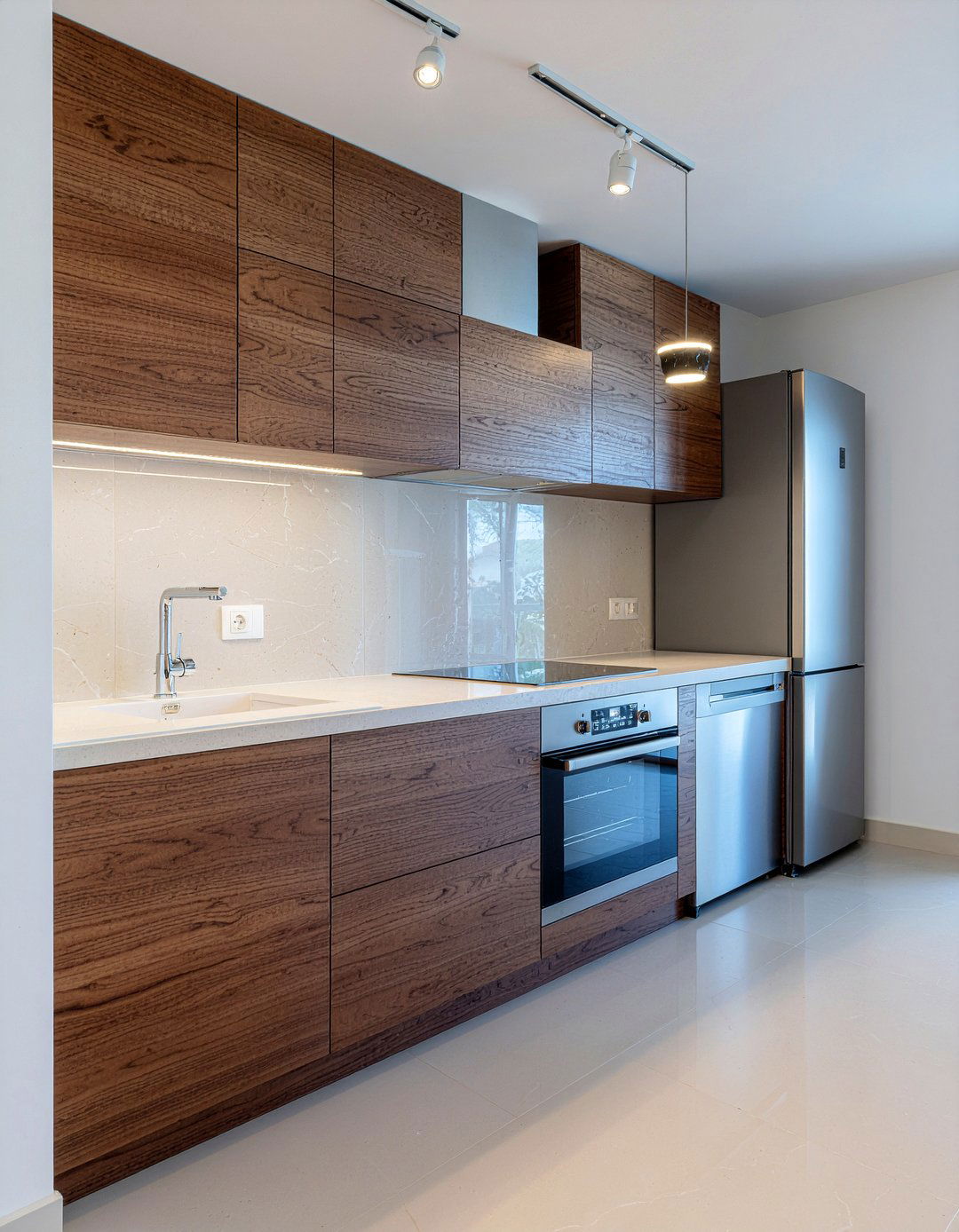 Dark Wood Kitchen Integrated Appliances - 30 dark wood kitchen ideas