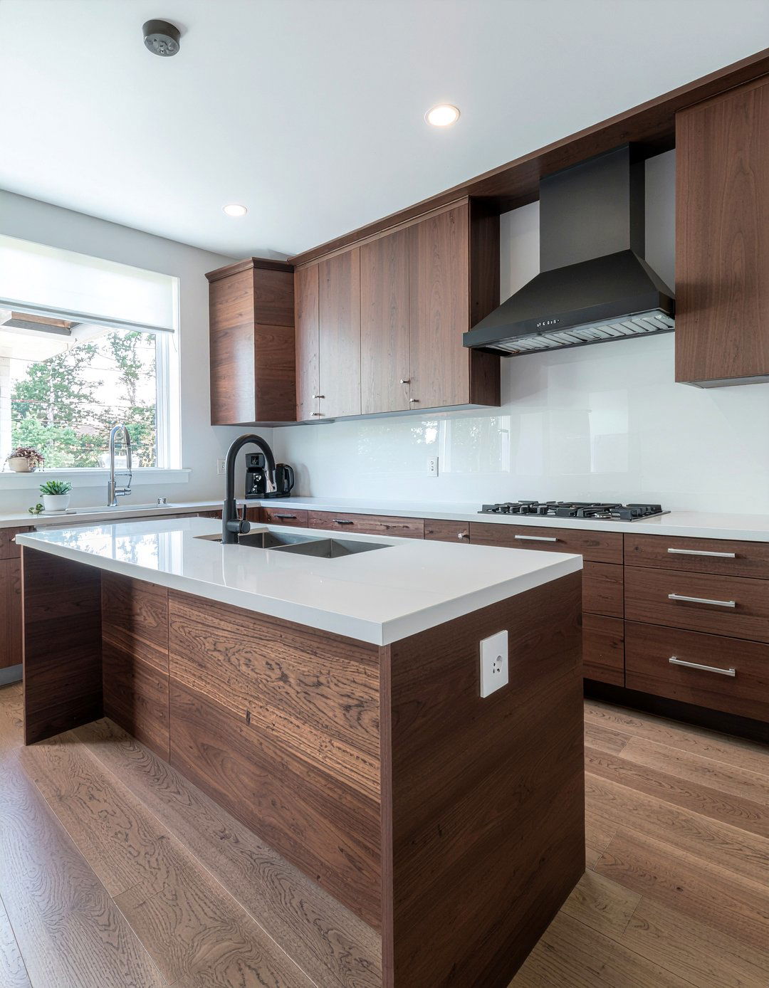 Dark Wood Kitchen Quartz Countertops - 30 dark wood kitchen ideas