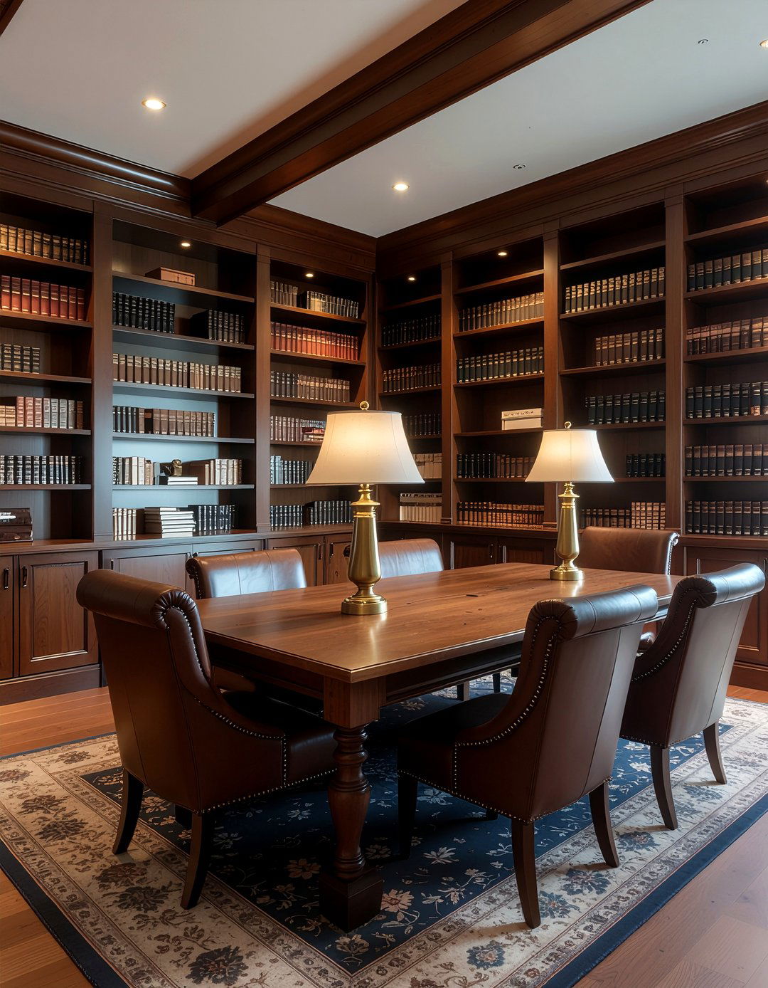 Dark Wood Library Dining Room - 30 dining room library combo ideas