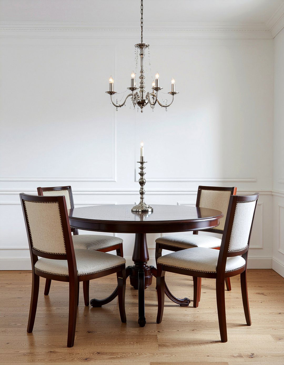 Dark Wood Round Dining Table - 30 round dining table ideas