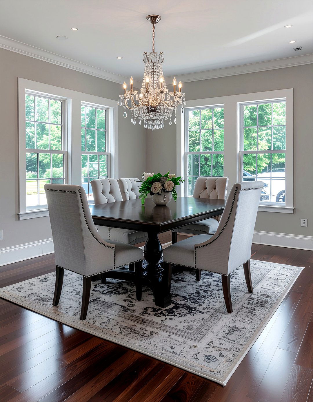 Dark Wood Table - 30 dining room table ideas