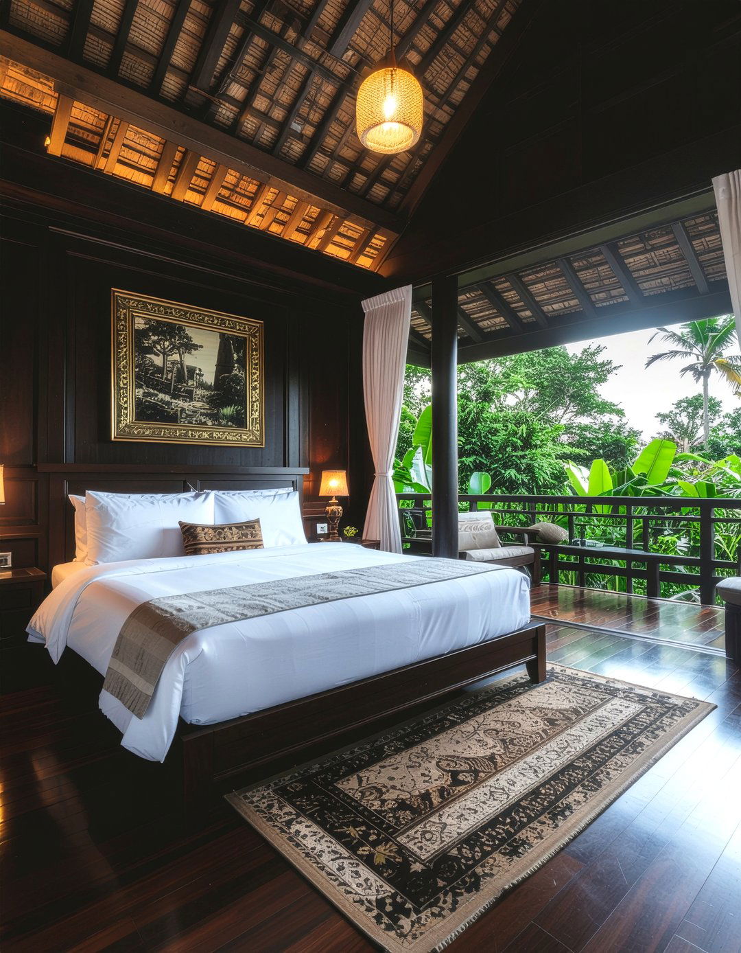 Dark Wood Thai Interior - 30 Thai bedroom ideas