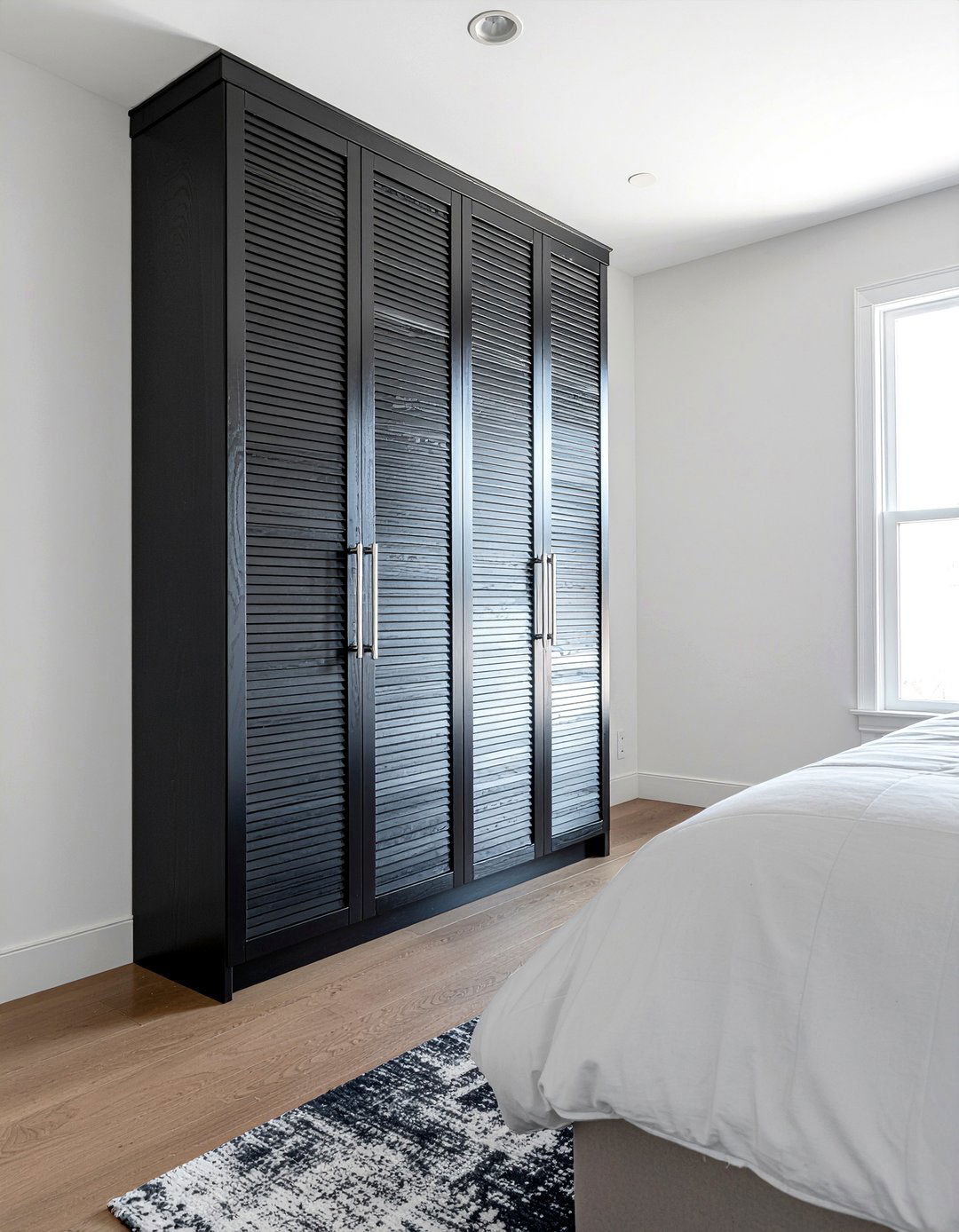 Dark Wood Wardrobe - 30 bedroom built-in wardrobes
