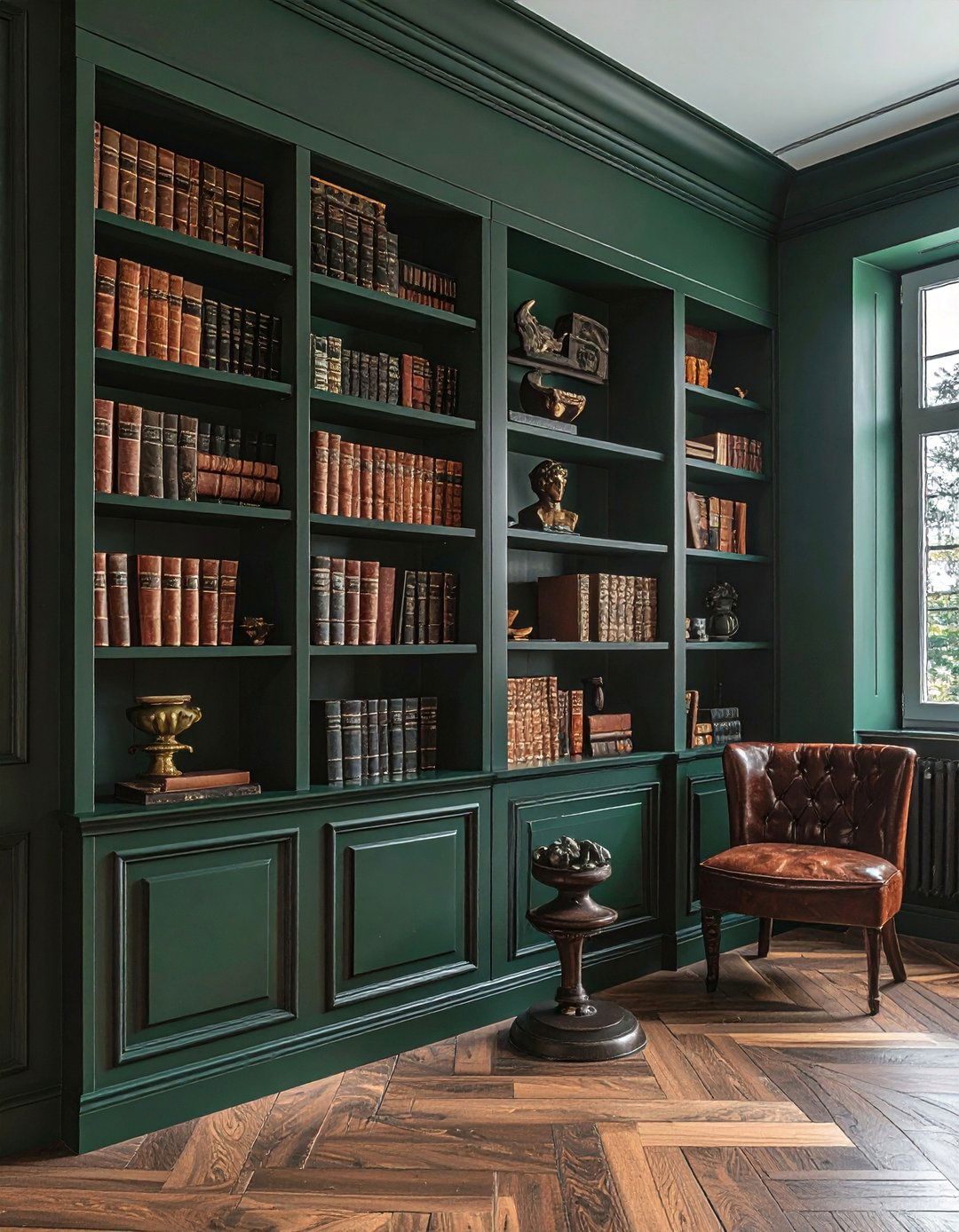 Dark academia bookshelf - 30 shelf vignette ideas