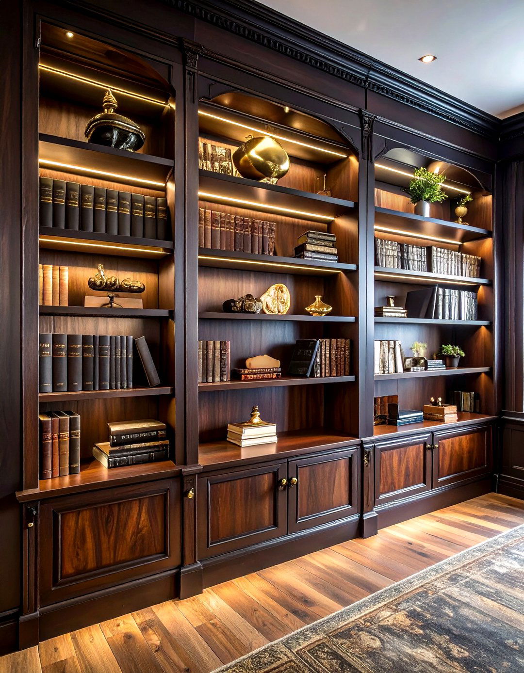 Dark academia bookshelf - 30 book styling ideas