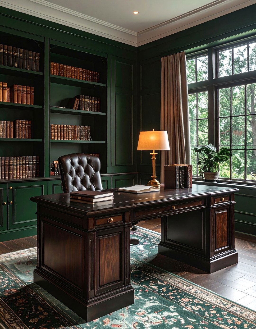 Dark academia office - 30 home office decor ideas