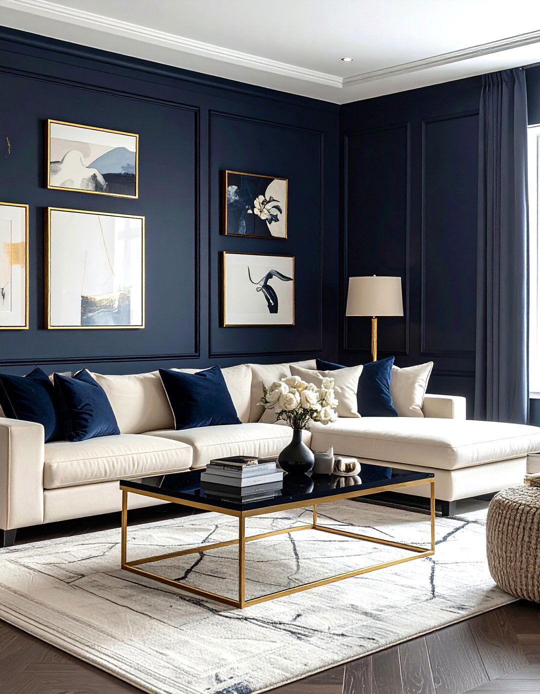 Dark accent wall - 30 home styling ideas