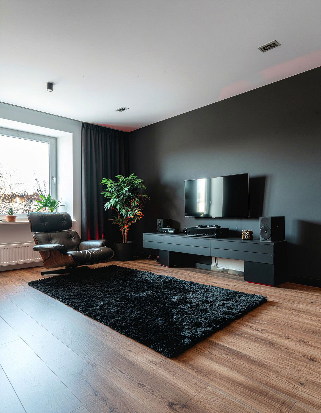 Dark aesthetic lounge - 30 video game living room ideas