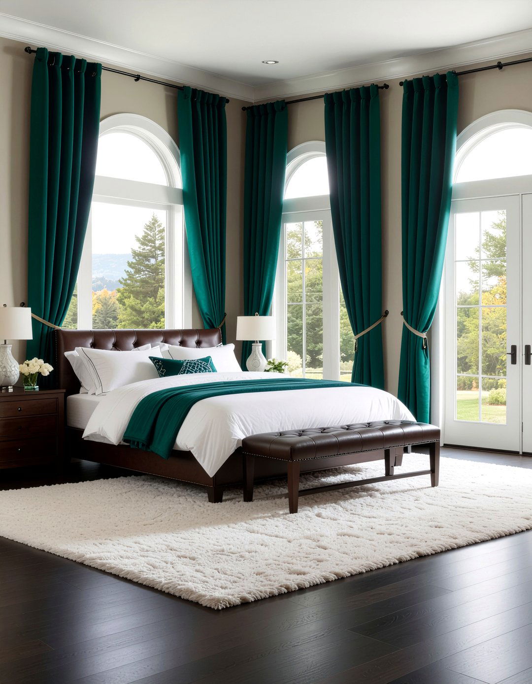 Dark bamboo flooring - 30 bedroom bamboo flooring ideas