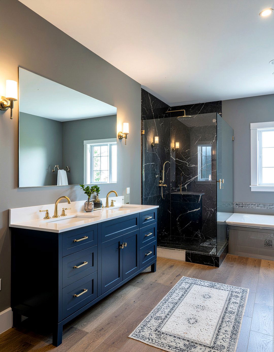 Dark bathroom - 30 bathroom personality ideas