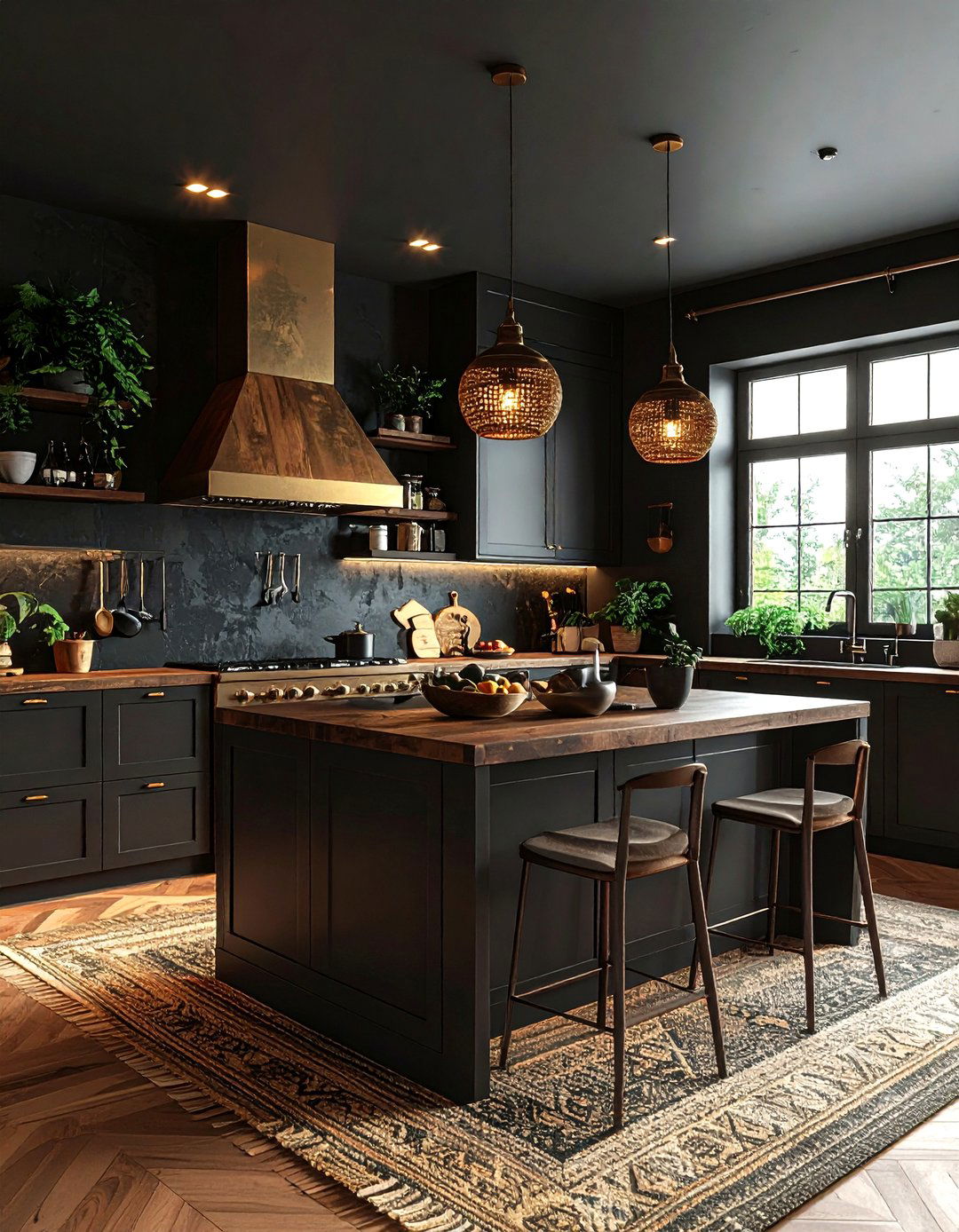 Dark boho kitchen - 30 boho kitchen ideas