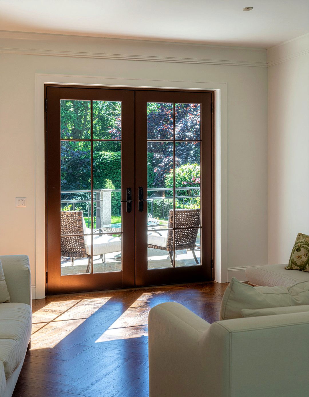 Dark bronze french doors - 30 living room french doors