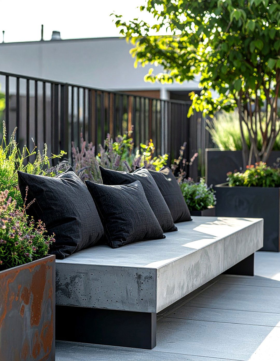 Dark charcoal - 30 outdoor pillow ideas