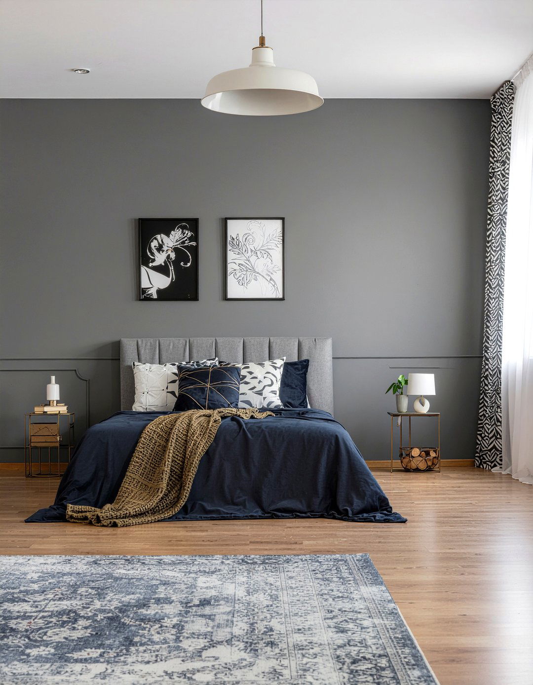 Dark gray bedroom - 30 contemporary bedroom ideas