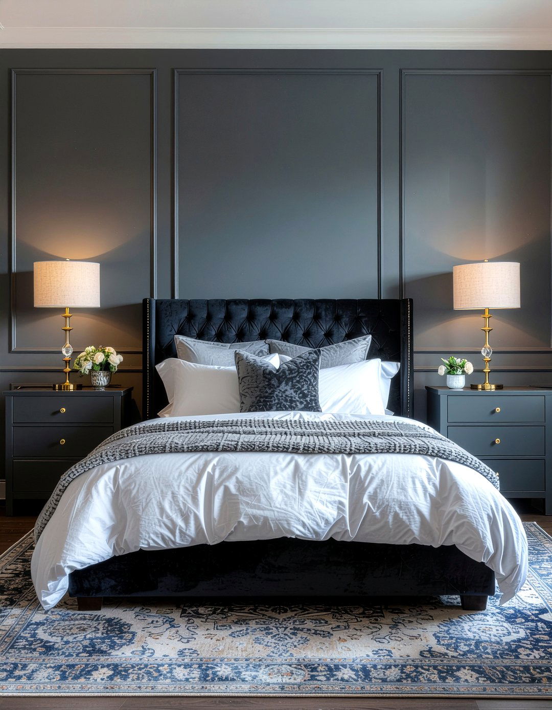 Dark gray bedroom - 30 bedroom gray walls