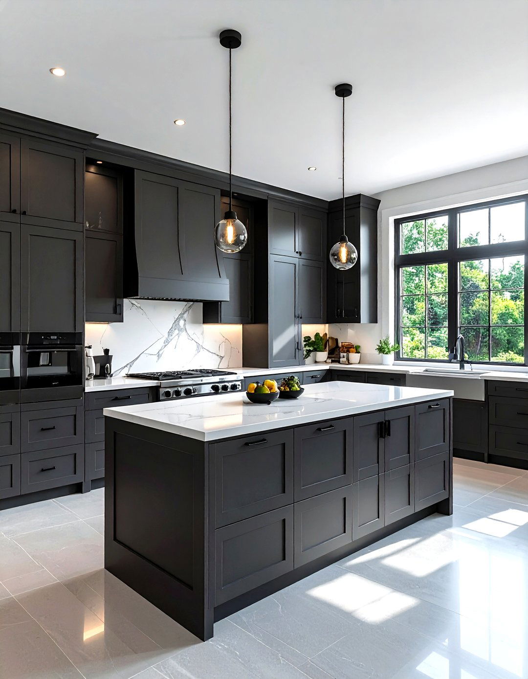 Dark gray kitchen cabinets - 30 gray kitchen decor ideas