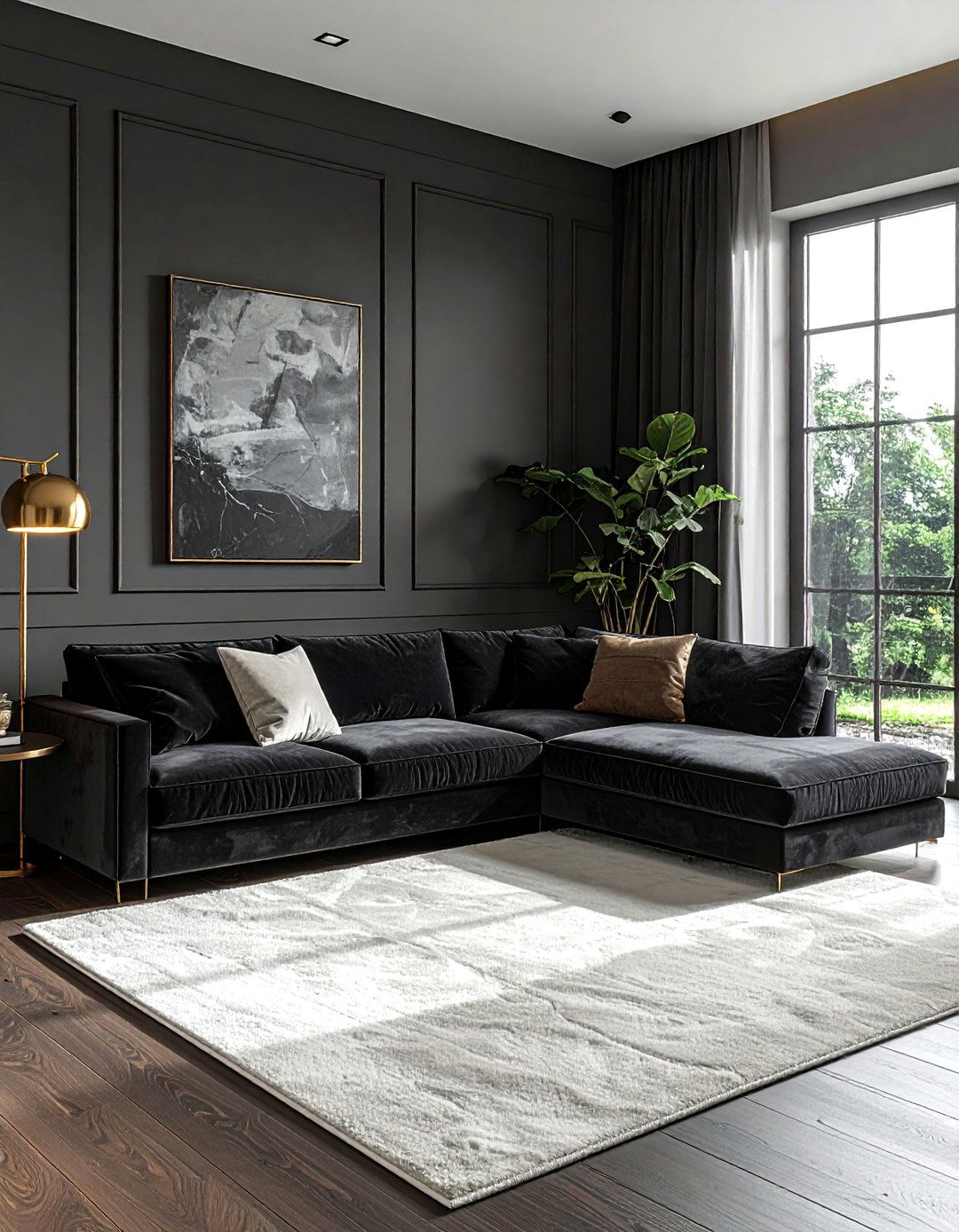 Dark gray living room - 30 contemporary gray living room ideas