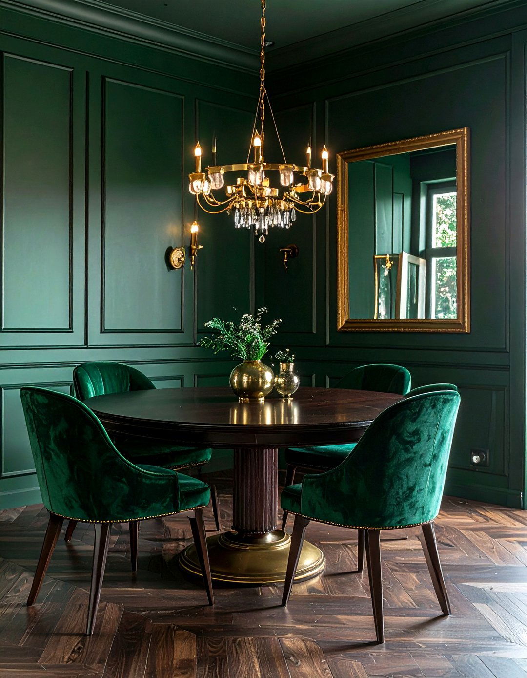 Dark green dining room - 30 cool green dining room ideas