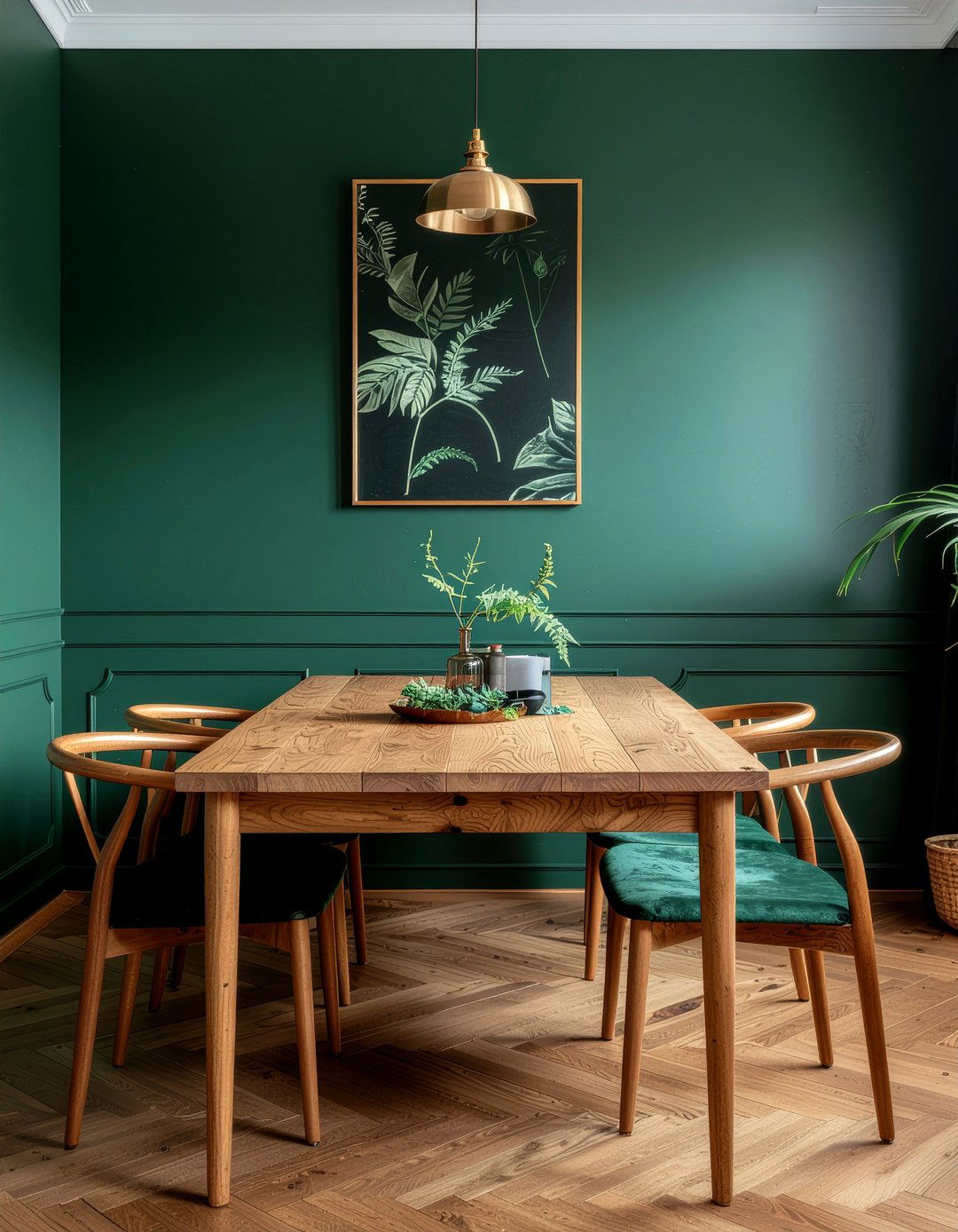 Dark green dining room - 30 dining room goals ideas