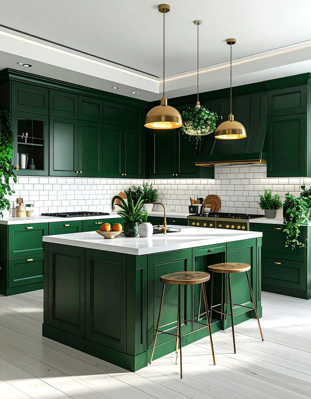 Dark green kitchen - 30 dark kitchen ideas