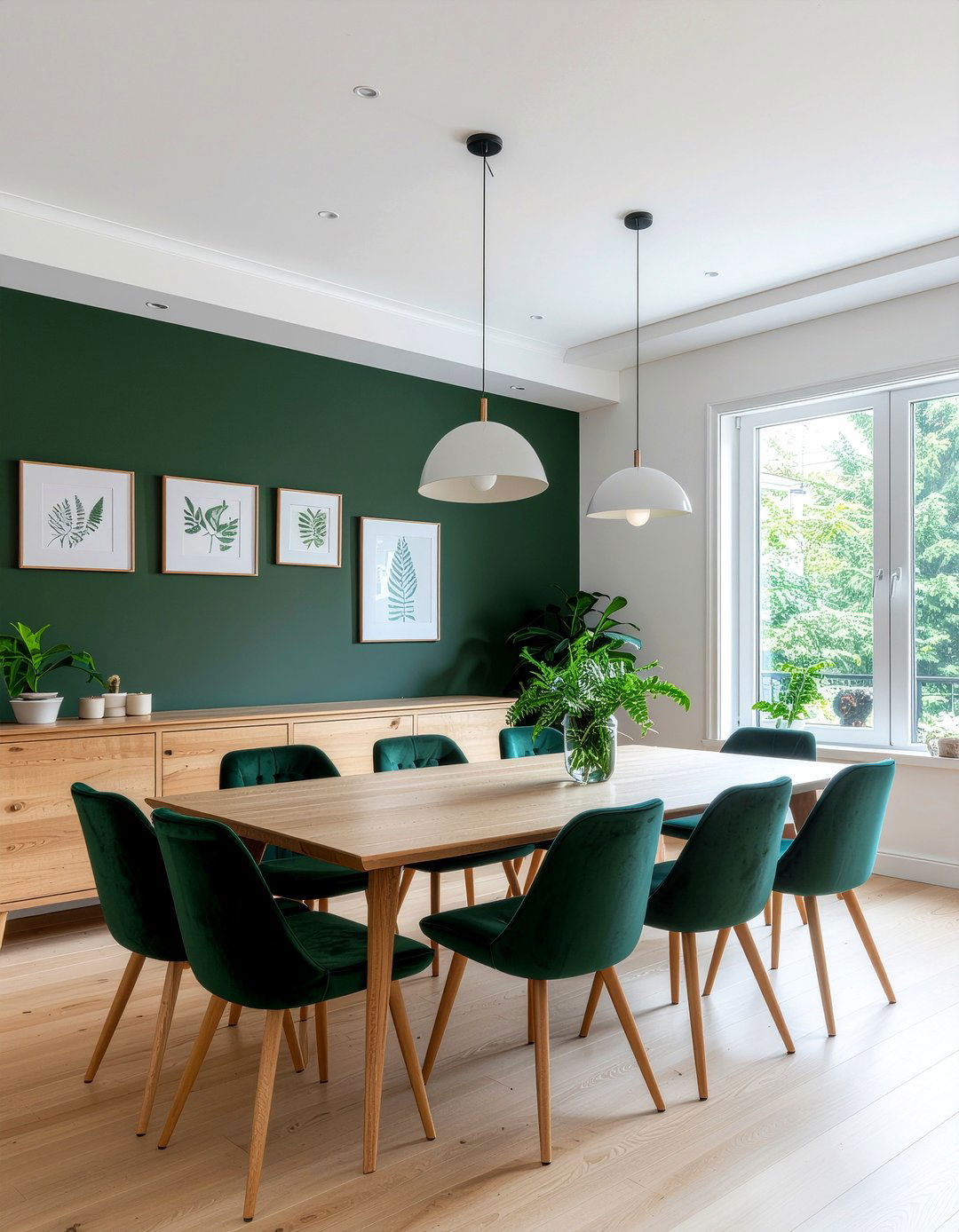 Dark green paint color - 30 dining room refresh ideas