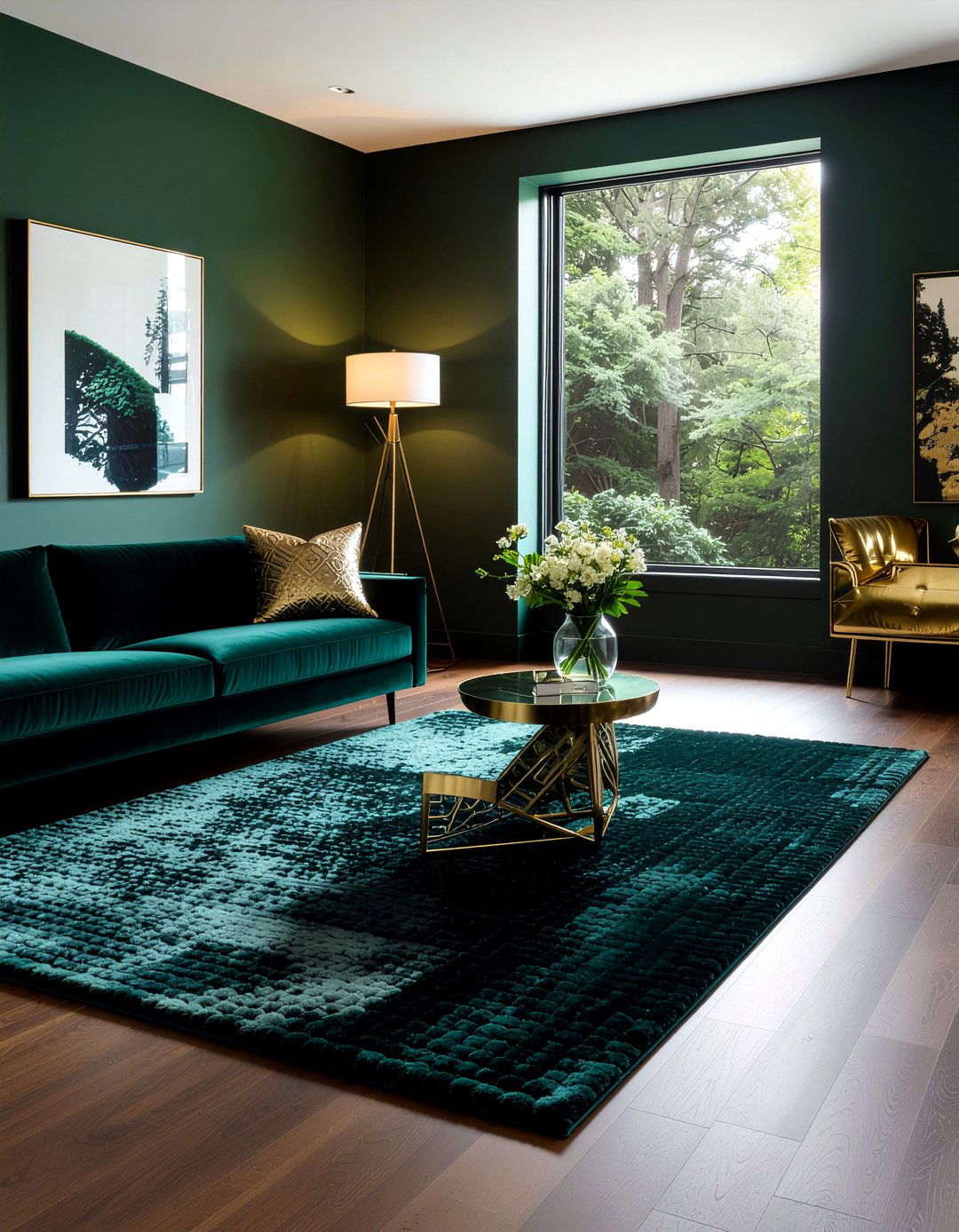 Dark green rug - 30 living room rugs