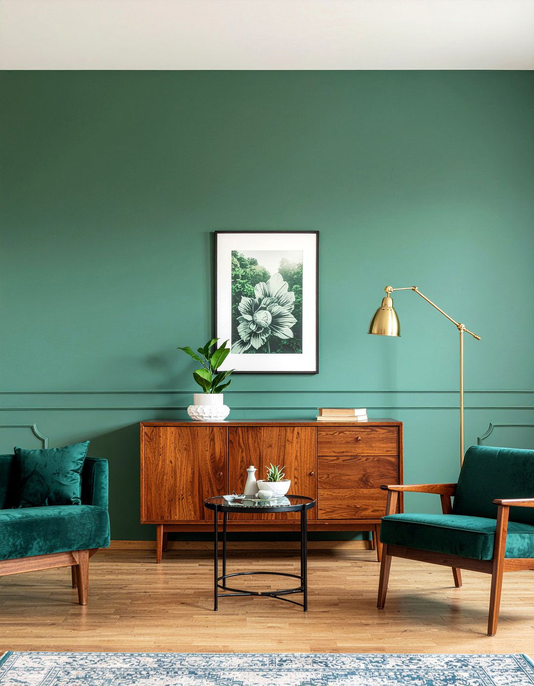 Dark green stripe wallpaper - 30 living room striped wallpapers