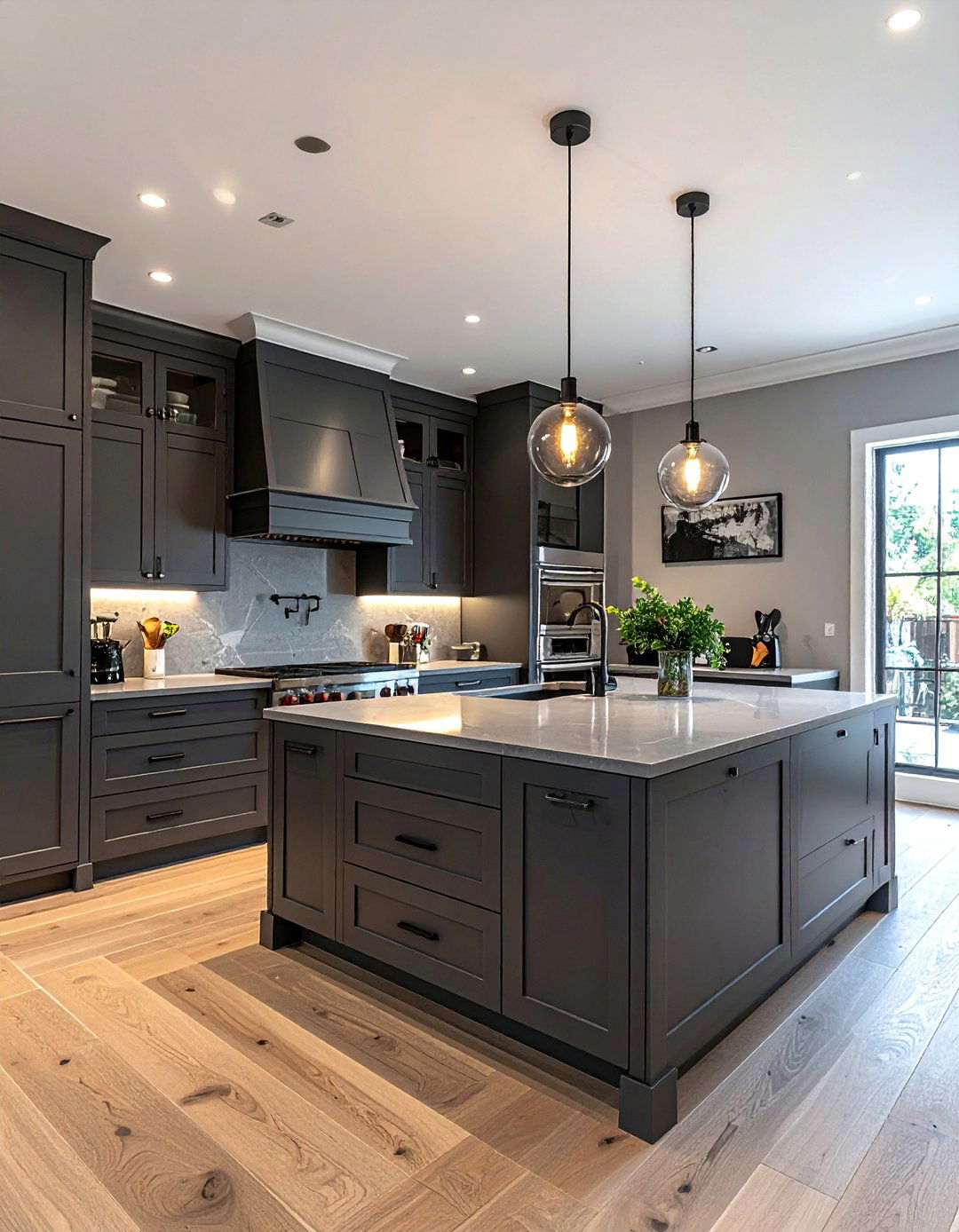 Dark grey kitchen - 30 dark kitchen ideas