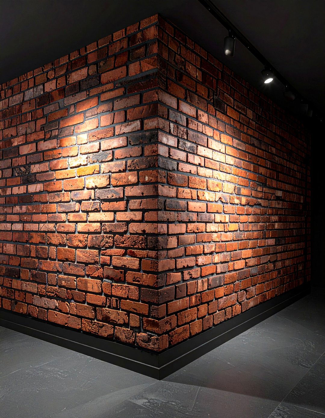 Dark grout brick wall - 30 exposed brick kitchen ideas